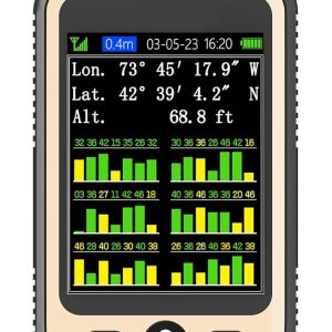 Handheld GPS Surveyor, 6-Satellite, 3.2" Screen